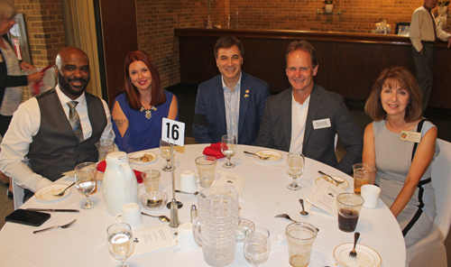 Jim Trakas and friends table