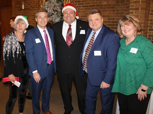 Kelli Perk, Matt Dolan, Mayor Anthony Biasiotta, Pierre and Mary Bejjani