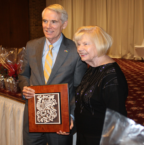 Senator Rob Portman and Ingrida Bublys