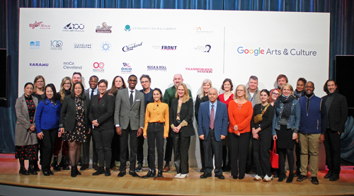 Google Arts & Culture Cleveland group photo at the Rock Hall
