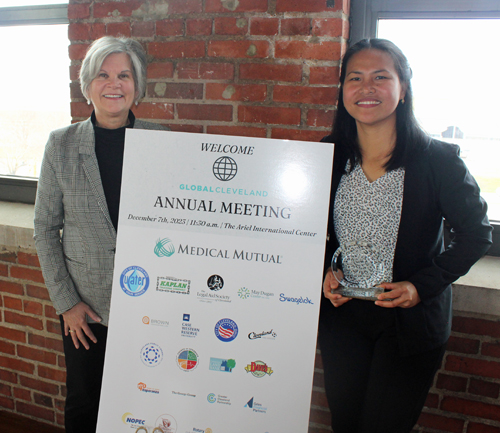 Mayor Georgine Welo and honoree Pearl Mannix