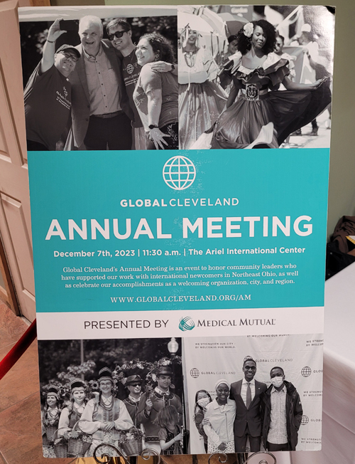 Global Cleveland annual meeting sign