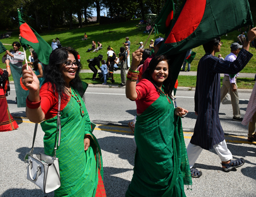 Bangladesh community of Cleveland in Parade of Flags on One World Day