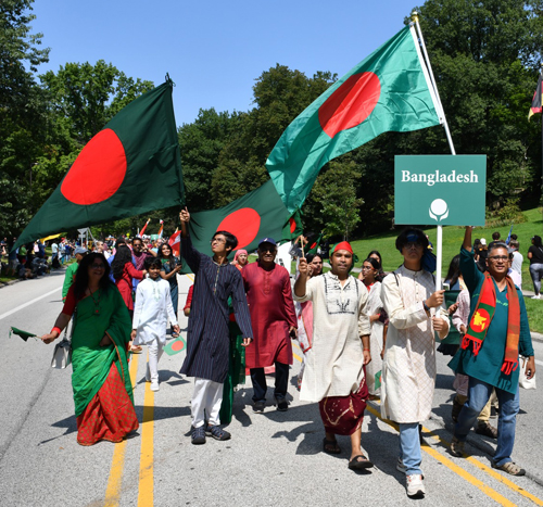 Bangladesh community of Cleveland in Parade of Flags on One World Day