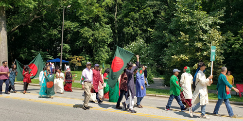 Bangladesh community of Cleveland in Parade of Flags on One World Day