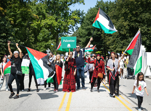 Cleveland Palestinian Community in the Parade of Flags at One World Day