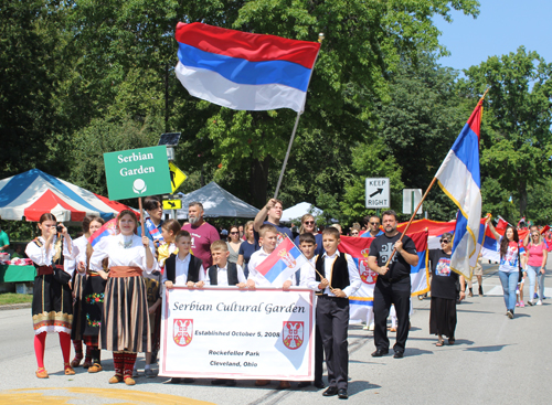 Serbian Cultural Garden in Parade of Flags 2023