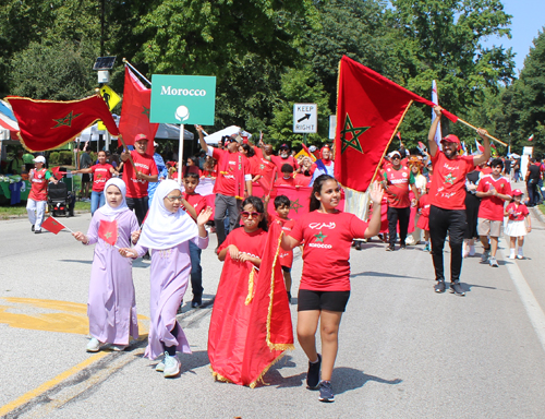 Moroccan community in Parade of Flags on One World Day