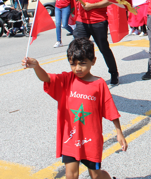 Moroccan community in Parade of Flags on One World Day