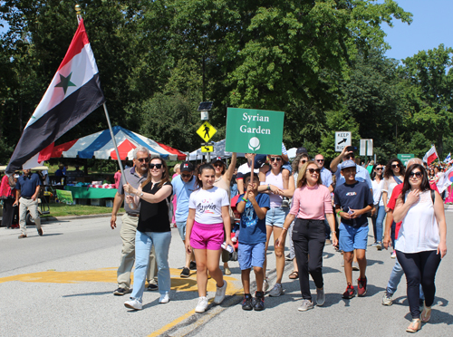 Syrian Cultural Garden in Parade of Flags