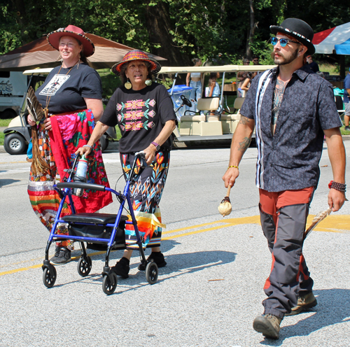 Lake Erie Native American Council in Parade of Flags at One World Day