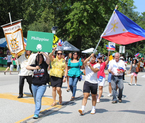 Filipino community in the Parade of Flags on One World Day