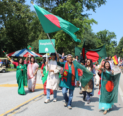 Bangladesh community of Cleveland in Parade of Flags on One World Day