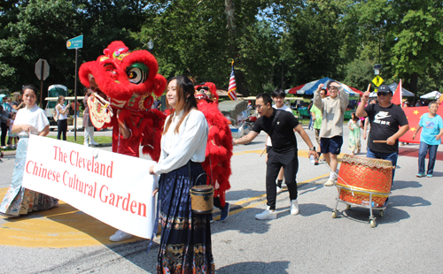 Chinese Cultural Garden in Parade of Flags at 2023 One World Day