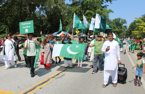 Pakistani community in Parade of Flags at One World Day