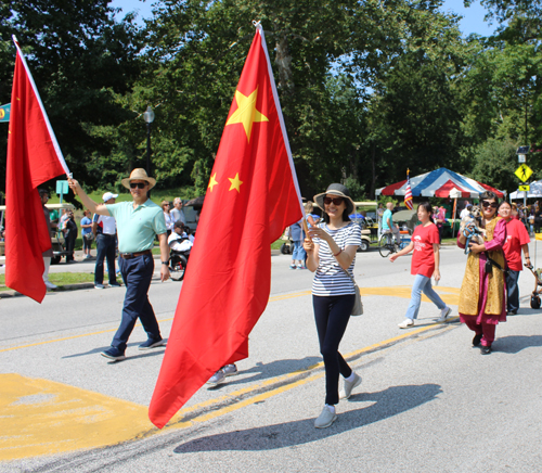 Chinese Cultural Garden in Parade of Flags at 2023 One World Day