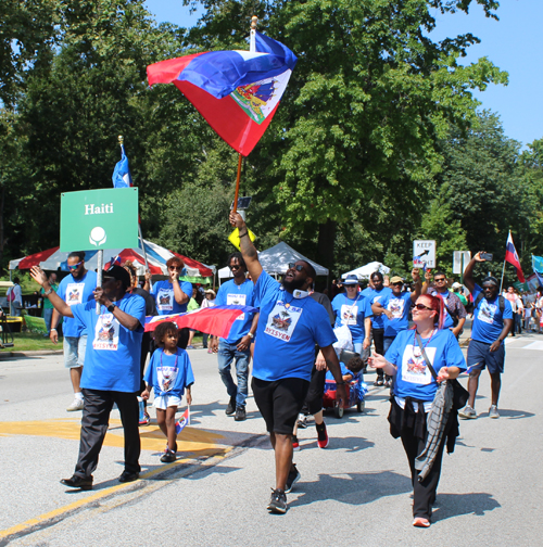 Haitian community at 2023 One World Day Parade of Flags