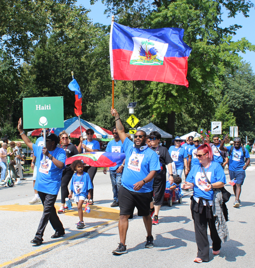 Haitian community at 2023 One World Day Parade of Flags