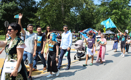 Cleveland Kazakhstan Community in Parade of Flags on One World Day