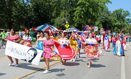 Puerto Rican community in Parade of Flags on One World Day