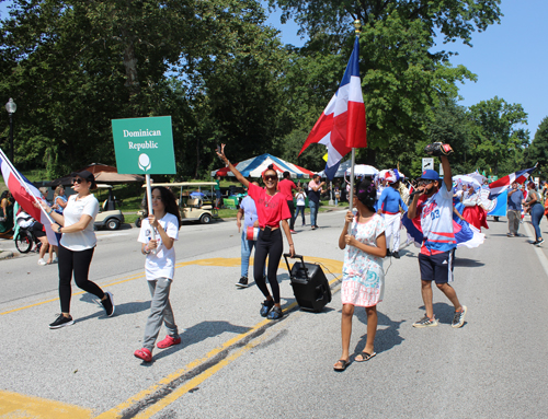 Dominican Community in Parade of Flags at 2023 One World Day in Cleveland