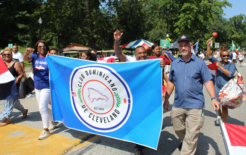 Dominican Community in Parade of Flags at 2023 One World Day in Cleveland