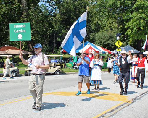 Finnish Garden in Parade of Flags on One World Day 2023