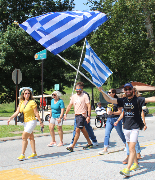 Greek Cultural Garden in Parade of Flags at One World Day 2023