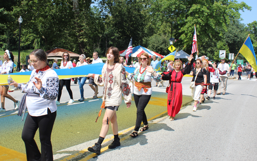 Ukrainian Cultural Garden in Parade of Flags at One World Day