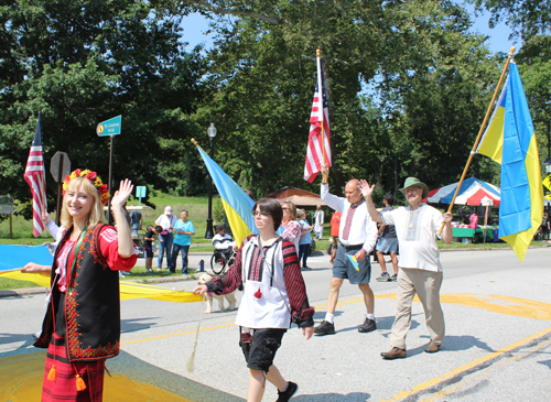 Ukrainian Cultural Garden in Parade of Flags at One World Day