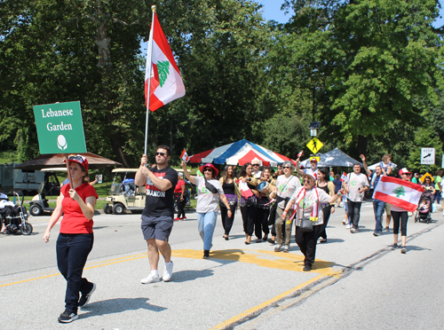 Lebanese Cultural Garden in Parade of Flags on One World Day 2023