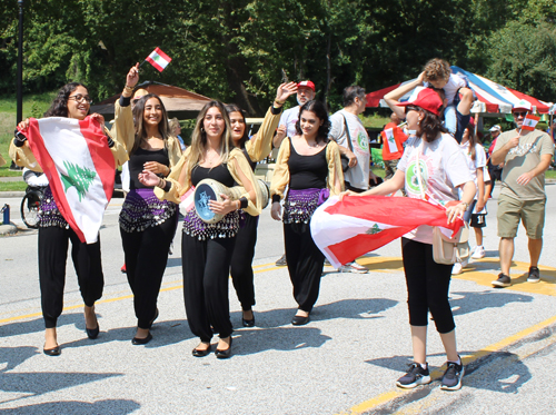 Lebanese Cultural Garden in Parade of Flags on One World Day 2023