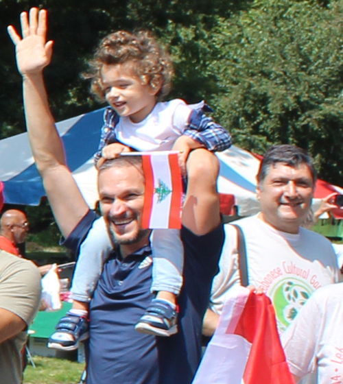 Lebanese Cultural Garden in Parade of Flags on One World Day 2023