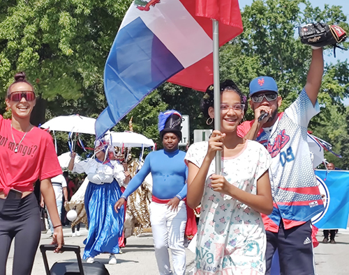 Dominican Community in Parade of Flags at 2023 One World Day in Cleveland