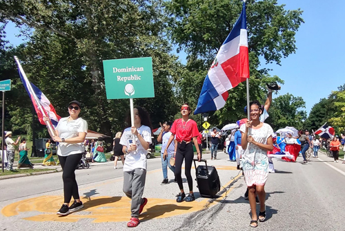 Dominican Community in Parade of Flags at 2023 One World Day in Cleveland