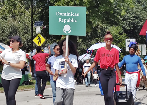 Dominican Community in Parade of Flags at 2023 One World Day in Cleveland