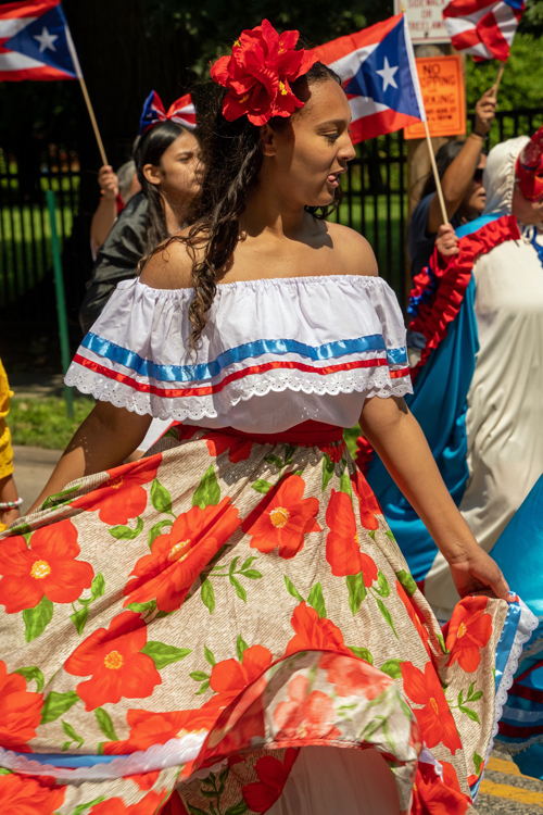 Puerto Rican community in Parade of Flags on One World Day