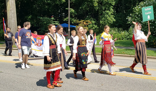 Serbian Cultural Garden in Parade of Flags 2023