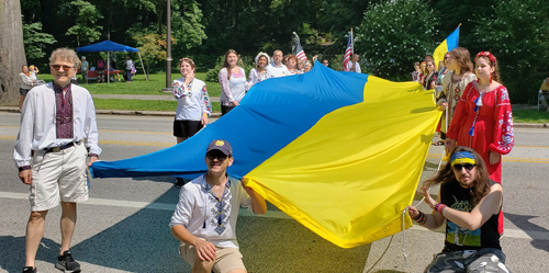 Ukrainian Cultural Garden in Parade of Flags at One World Day