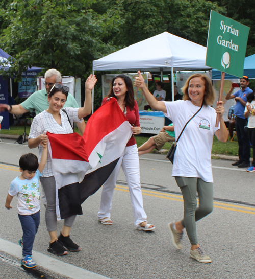 Syrian Cultural Garden in the Parade of Flags on One World Day 2024