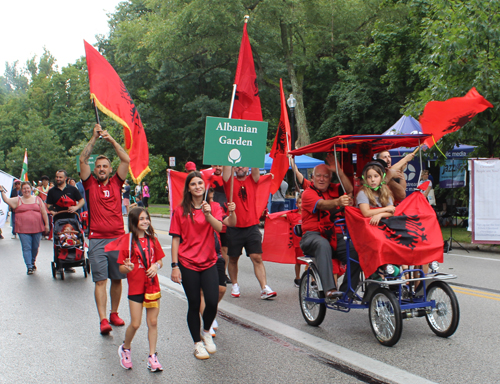 Albanian Garden in the Parade of Flags