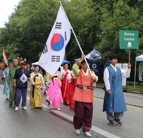 Korean Cultural Garden in the Parade of Flags on One World Day 2024