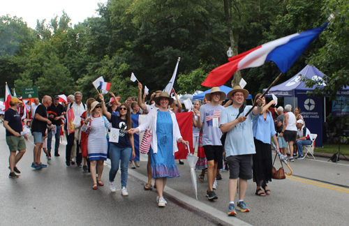 French Garden in the Parade of Flags at One World Day 2024