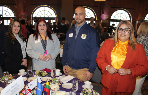 Hispanic Police Officers VP Erik Melendez and friends