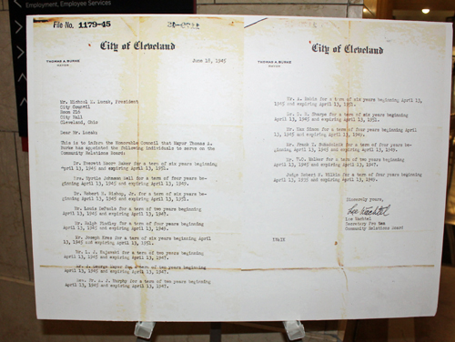 1945 Cleveland Community Relations Board Document