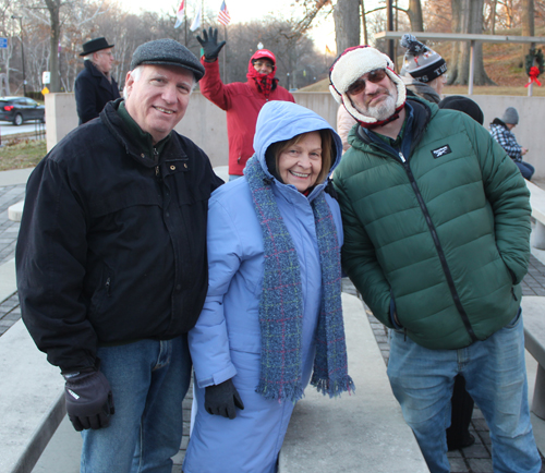 Bon and Sheila Crawford and Tom Turkaly (Samy Tanious photobomb)