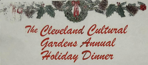 Cleveland Cultural Gardens Federation dinner banner