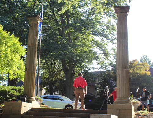 Kenny Crumpton in the Greek Cultural Garden