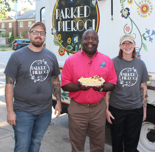 Parked Pierogi owners and Kenny Crumpton