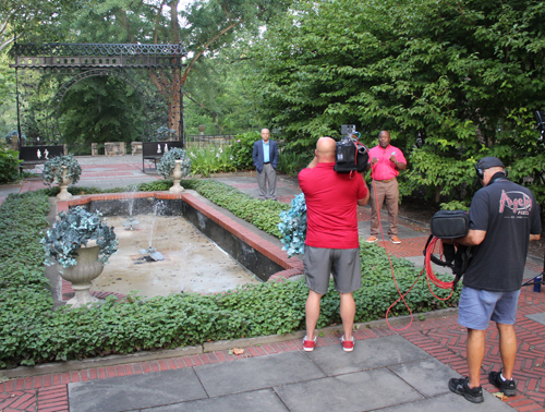Filming Dr. Khoury and Kenny Crumpton